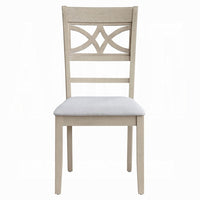 Feri Side Dining Chair Set of 2, Designer Bone White, Beige Linen -BM333082