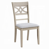 Feri Side Dining Chair Set of 2, Designer Bone White, Beige Linen -BM333082