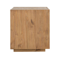 Ayma End Table, 1 Inner Shelf, Drawers, Brown Oak Wood Frame, 24 Inch -BM333128