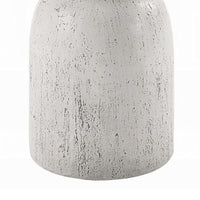 Elyana Accent Table, Sculpted Natural Gray Cement, Round 14 Inch Top -BM333130