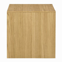 Arnold Side End Table, Natural Brown Wood Frame, Square 24 Inch Top -BM333135