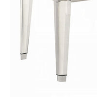 Veda Accent Bench, Light Gray Boucle, Pearl White Wood Finish, 54 Inch -BM333140