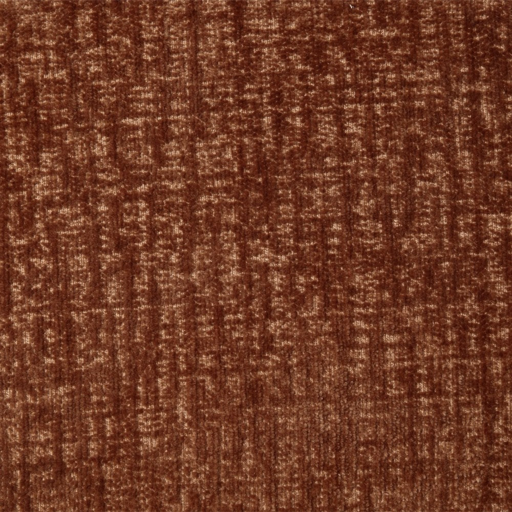 Erico Ottoman, Tufted Rust Brown Chenille, Foam Cushion Top, 35 Inch -BM333152