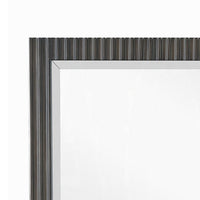 Jeh Dresser Mirror, Espresso Brown Wood, Sleek Rectangular Frame 36x42 -BM333158