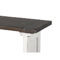 Orso Counter Height Dining Bench, Farmhouse Off White, Brown, 48 Inch -BM333333