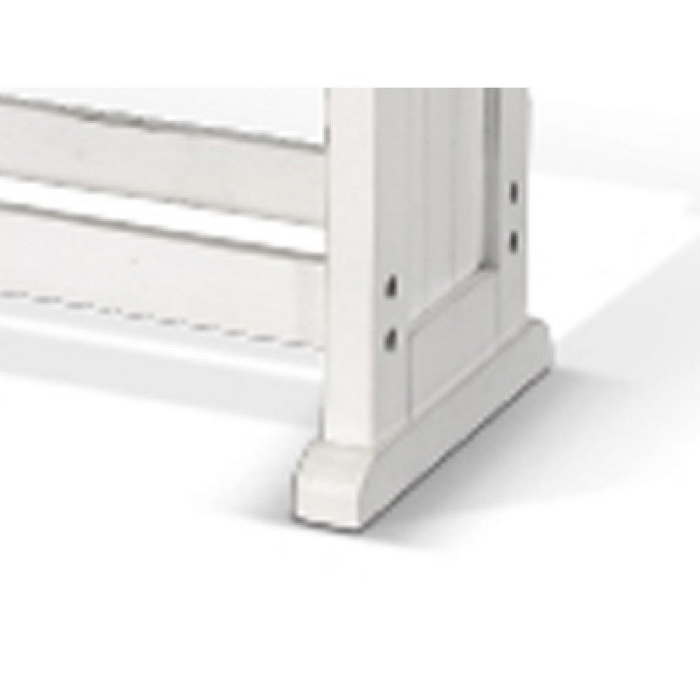 Orso Counter Height Dining Bench, Farmhouse Off White, Brown, 48 Inch -BM333333