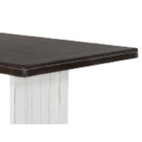 Orso Counter Height Dining Table, 60 Inch Rectangular, Off White Brown -BM333334