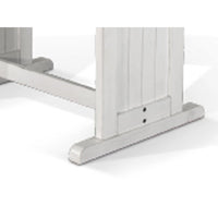 Orso Counter Height Dining Table, 60 Inch Rectangular, Off White Brown -BM333334