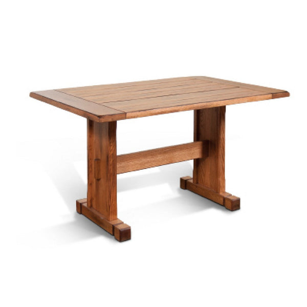 Marv Dining Table, 50 Inch Rectangular, Farmhouse Light Brown Wood -BM333336
