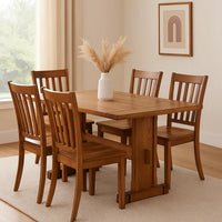 Marv Dining Table, 50 Inch Rectangular, Farmhouse Light Brown Wood -BM333336