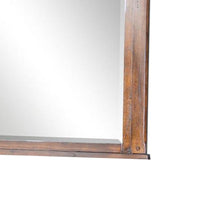 Odel Vanity Dresser Mirror, Natural Slate Inlay, Dark Brown 46 Inch -BM333342