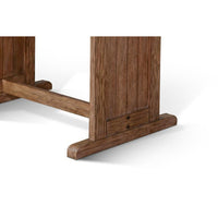 Yael Dining Table, 60 Inch Rectangular Plank Top, Light Brown Mahogany -BM333350