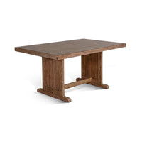 Yael Dining Table, 60 Inch Rectangular Plank Top, Light Brown Mahogany -BM333350