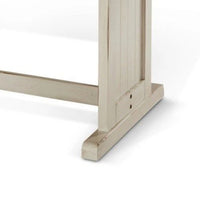 Orso Dining Table, 60 Inch Rectangular Plank Top, Off White and Brown  -BM333352