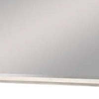 Amy Vanity Dresser Mirror, 36 x 42 Rustic Gray Mahogany Wood Frame -BM333363