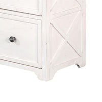 Orso File Cabinet, 2 Drawers, Off White and Dark Brown Mahogany Wood -BM333367