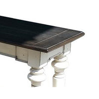 Orso Sofa Console Table, 2 Drawers, Off White and Dark Brown 54 Inch -BM333368