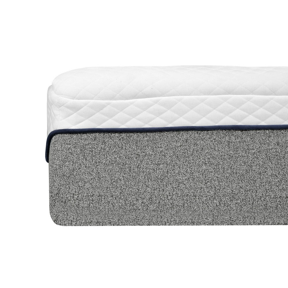 Divy Queen Size 13 Inch Mattress, Cool Gel Memory Foam, Jacquard Cover -BM333371