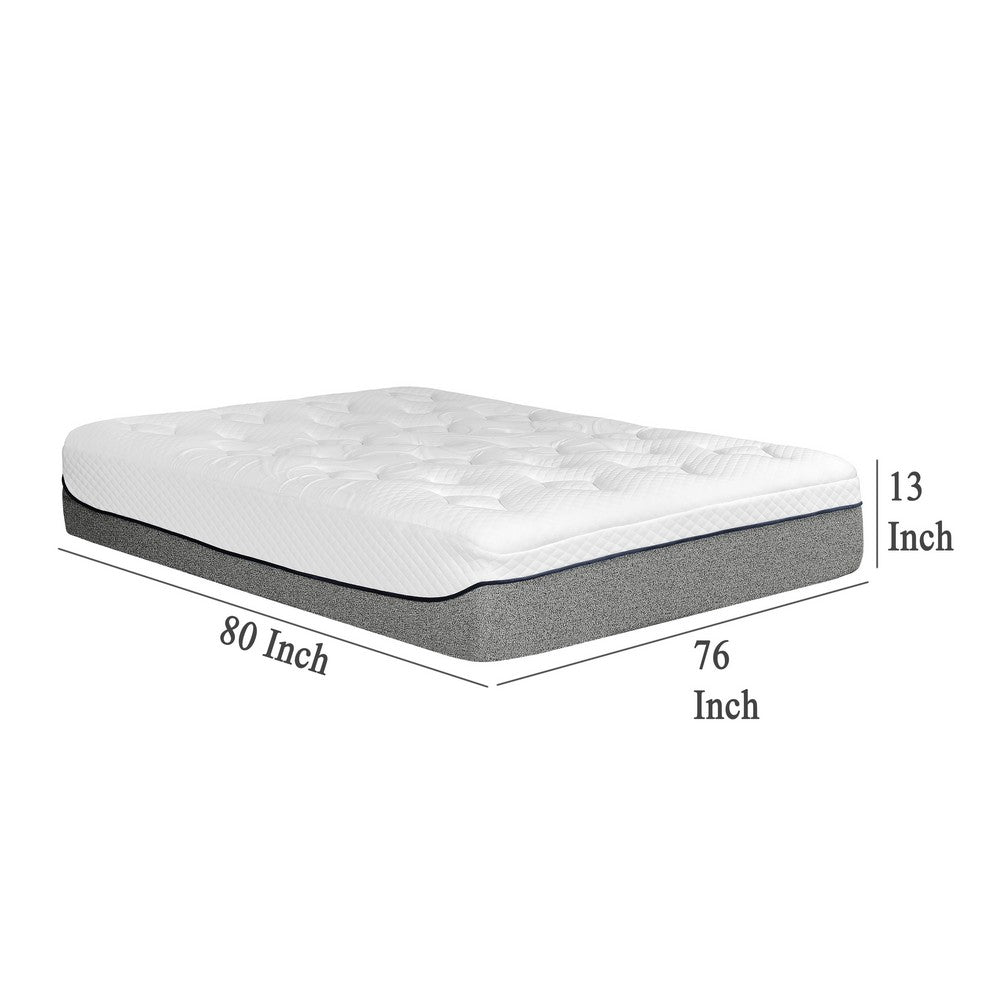 Divy King Size 13 Inch Mattress, Cool Gel Memory Foam, Jacquard Fabric -BM333372