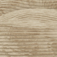 Sealy Bean Bag Chair, Beige Faux Fur Cover, Soft Shredded Foam Fill -BM333400