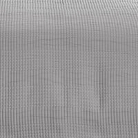 Fys 3pc Queen Size Coverlet Set, Soft Woven Jacquard Matelasse, Gray -BM333405