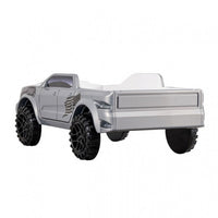 Tonie Truck Twin Bed, Interactive Lights and Sound Effects, Gray ABS - BM333627