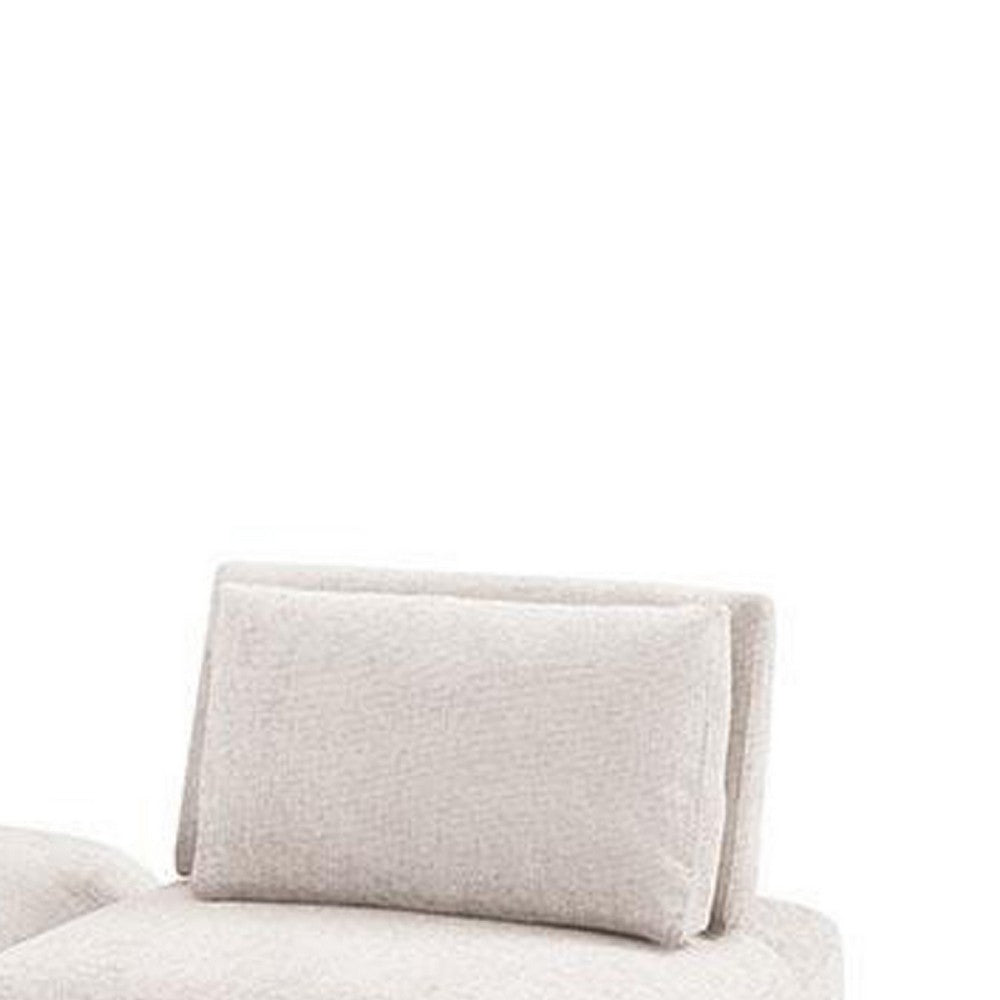 Stavan Modular Curved 2 Seater Sofa, Light Brown Adjustable Seat Depth - BM333665