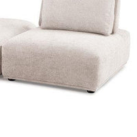 Stavan Modular Curved 2 Seater Sofa, Light Brown Adjustable Seat Depth - BM333665