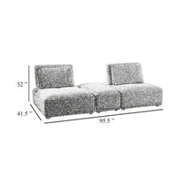 Stavan Modular Curved 2 Seater Sofa, Light Brown Adjustable Seat Depth - BM333665