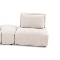 Stavan Modular Curved 3 Seat Sofa, Light Brown Boucle Adjustable Backs - BM333667