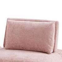 Stavan Modular Curved 2 Seater Sofa, Ottoman Pink, Adjustable Back - BM333670