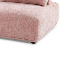 Stavan Modular Curved 2 Seater Sofa, Ottoman Pink, Adjustable Back - BM333670