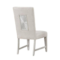 Diaz Dining Side Chair Set of 2, Tapered Legs, Light Gray Poplar Wood -BM333715