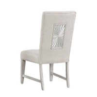 Diaz Dining Side Chair Set of 2, Tapered Legs, Light Gray Poplar Wood -BM333715