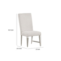 Diaz Dining Side Chair Set of 2, Tapered Legs, Light Gray Poplar Wood -BM333715