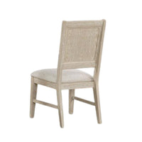 Rozie Dining Side Chair Set of 2, Tapered Legs, Light Oak Poplar Wood -BM333718