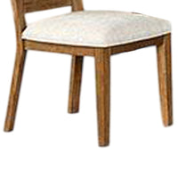 Zivy Dining Side Chair Set of 2, Hourglass Back, Rustic Oak Brown Wood -BM333721
