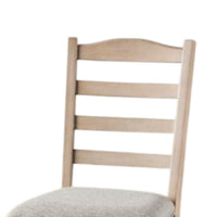 Cherie Dining Side Chair Set of 2, Turned Legs, Light Brown Solid Wood -BM333722