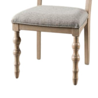 Cherie Dining Side Chair Set of 2, Turned Legs, Light Brown Solid Wood -BM333722