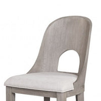 Zoko Counter Height Chair Set of 2, Curved Cut Out Back, White Wash -BM333728