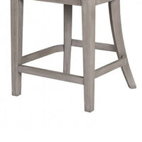 Zoko Counter Height Chair Set of 2, Curved Cut Out Back, White Wash -BM333728