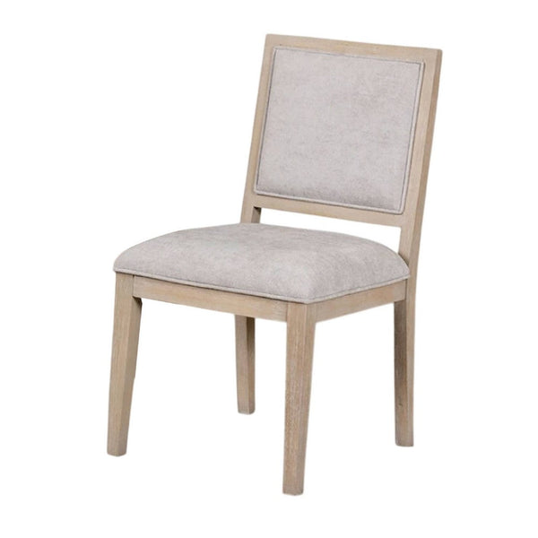 Kizie Dining Side Chair Set of 2, Rustic Panel Design Tawny Brown Wood -BM333744