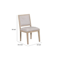 Kizie Dining Side Chair Set of 2, Rustic Panel Design Tawny Brown Wood -BM333744