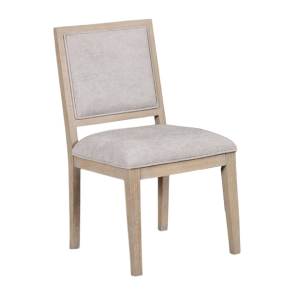 Kizie Dining Side Chair Set of 2, Rustic Panel Design Tawny Brown Wood -BM333744