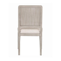 Giva Dining Side Chair Set of 2, Rattan Design, Natural Brown Wood -BM333747