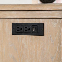 Cherie Side End Table, 1 Drawers 1 Door, Light White Wash, 24 Inch - BM333755