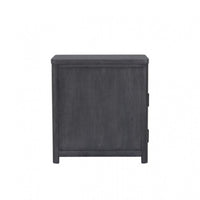Zoko Chairside End Table, Drawer and USB Ports, Ash Gray Wood, 26 Inch -BM333760