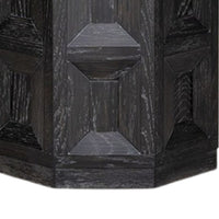 Kizie Accent Side End Table, Black Rubberwood, Rectangular 20 Inch -BM333763