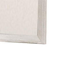 Diaz Dresser Mirror with Beveled Design, Light Gray Wood Frame 38x44 -BM333784