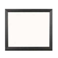 Kaira Dresser Mirror with Espresso Brown Solid Wood Frame, 36x42 -BM333793